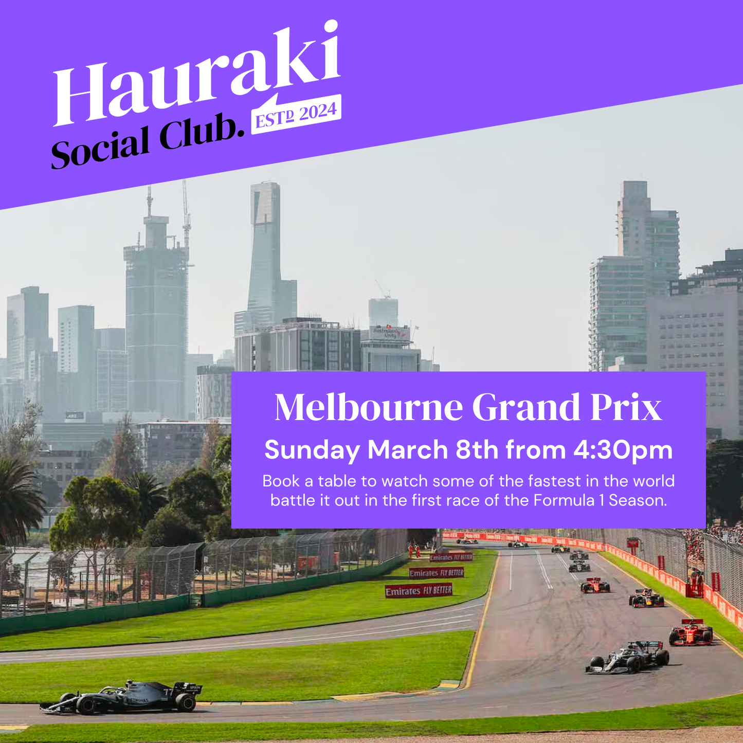 Dine to Survive: Australian F1 Grand Prix
